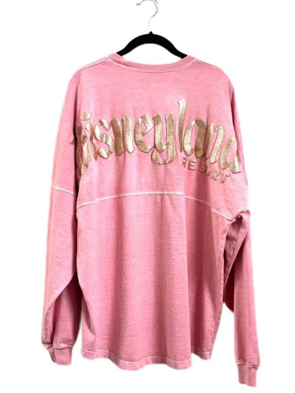 Disneyland Resort Spirit Jersey Pink Gold Glittery Lettering
